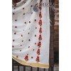 FRENCH KNOT-WHITE TWISTS  Hand Embroidered Phulkari